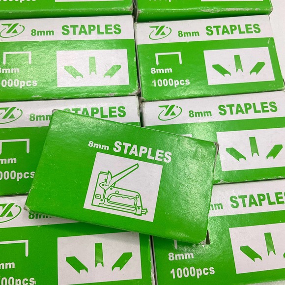 10,000 Staples, Standard 1/4 Inch Length AND 9,000 Staples, 8mm Length - Picture 5 of 5